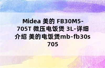 Midea 美的 FB30M5-705T 微压电饭煲 3L-详细介绍 美的电饭煲mb-fb30s705